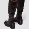 Botas altas de tacón de cuero Kasey Kinsley Botas altas de tacón de cuero Kasey Kinsley