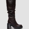 Botas altas de tacón de cuero Kasey Kinsley Botas altas de tacón de cuero Kasey Kinsley