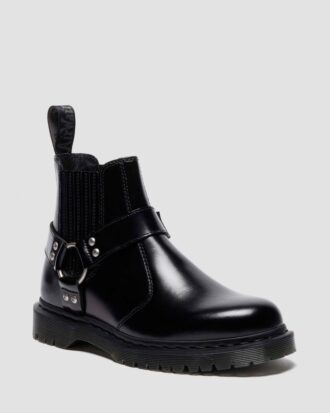 Botas Chelsea de cuero Analine con arnés 2976