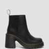 Botas Chelsea de tacón acampanado de piel SPENCE Botas Chelsea de tacón acampanado de piel SPENCE