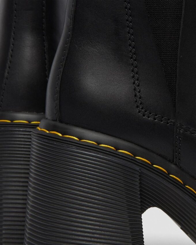Botas Chelsea de tacón acampanado de piel SPENCE Botas Chelsea de tacón acampanado de piel SPENCE