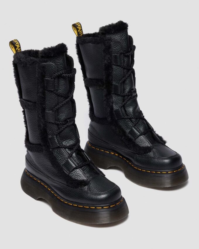 Botas con cordones Buzz de Nappa Leather molida con forro de piel sintética Botas con cordones Buzz de Nappa Leather molida con forro de piel sintética