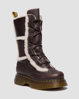 Botas con cordones Buzz de piel sintética con forro de piel sintética Grizzly