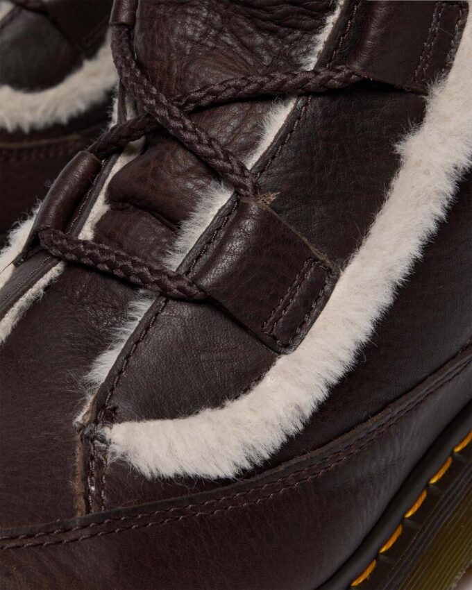 Botas con cordones Buzz de piel sintética con forro de piel sintética Grizzly Botas con cordones Buzz de piel sintética con forro de piel sintética Grizzly