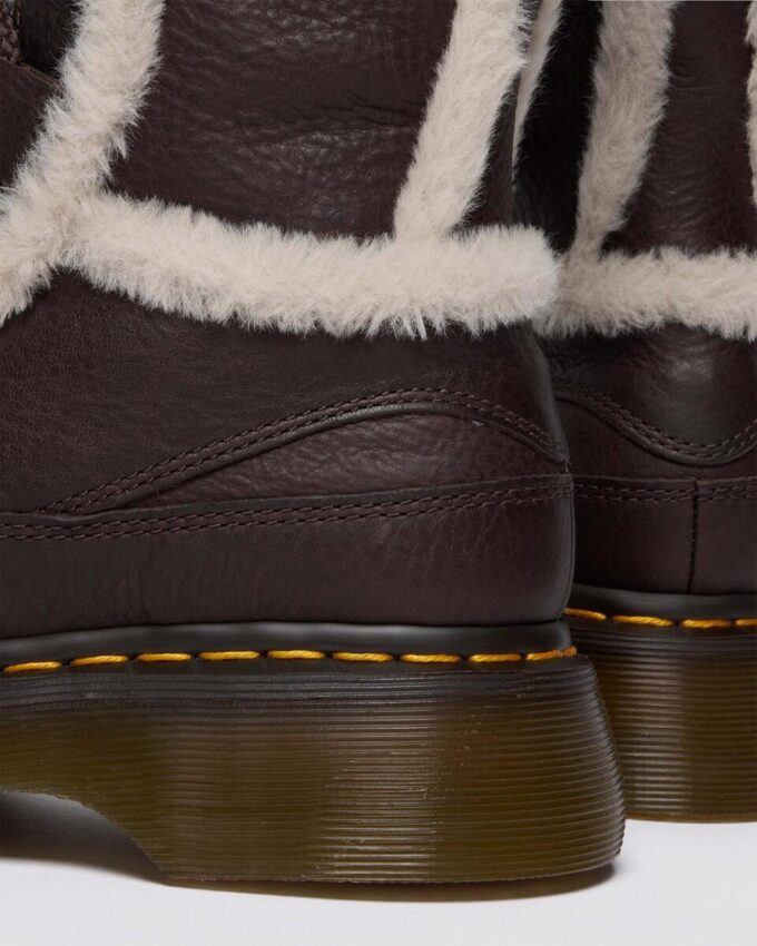 Botas con cordones Buzz de piel sintética con forro de piel sintética Grizzly Botas con cordones Buzz de piel sintética con forro de piel sintética Grizzly