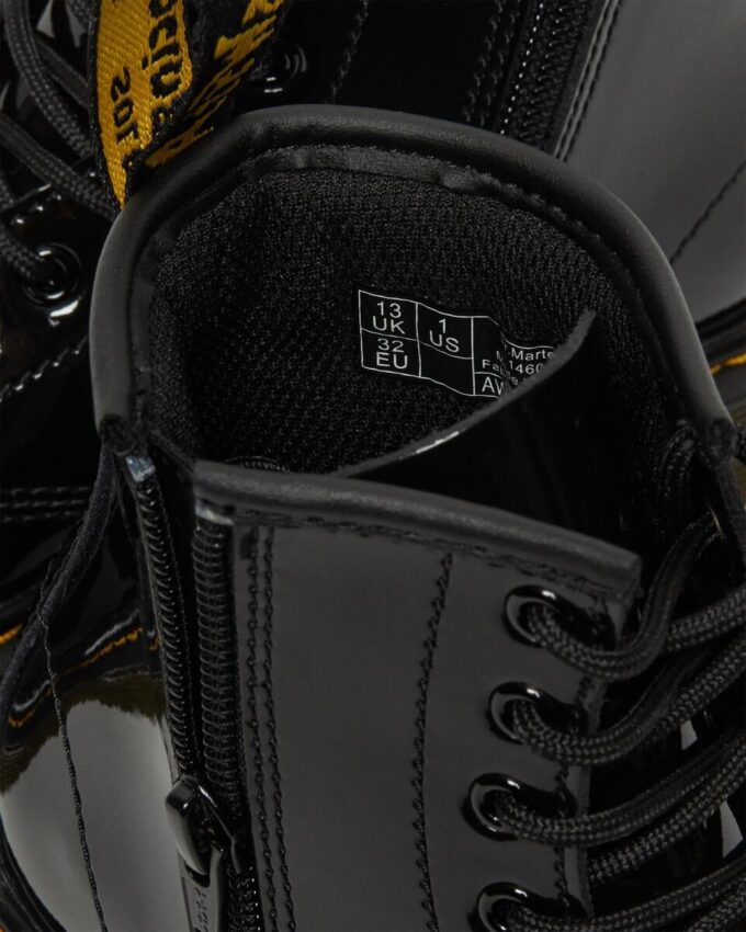 Botas con cordones de Patent Leather 1460 para niño
