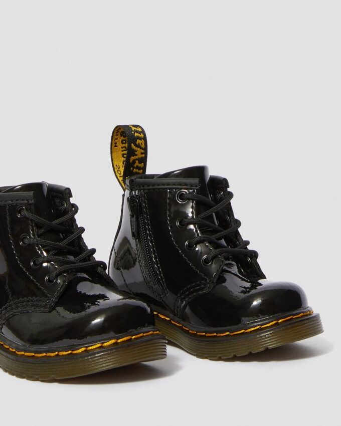 Botas con cordones de Patent Leather para bebés 1460