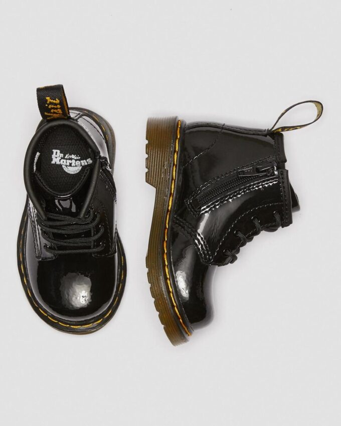 Botas con cordones de Patent Leather para bebés 1460