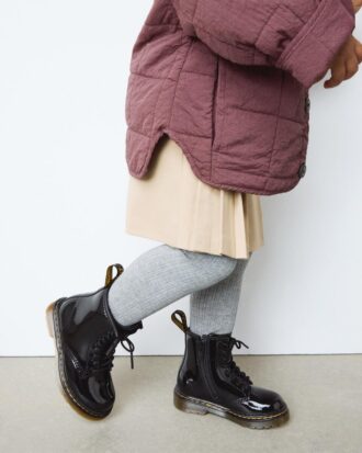 Botas con cordones de Patent Leather para niños pequeños 1460