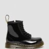 Botas con cordones de Patent Leather para niños pequeños 1460 Botas con cordones de Patent Leather para niños pequeños 1460