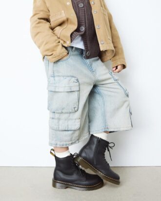 Botas con cordones Junior 1460 Softy T de piel
