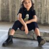 Botas con cordones Junior 1460 Softy T de piel