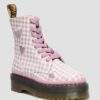 Botas con plataforma de cuero JADON HEART Gingham Botas con plataforma de cuero JADON HEART Gingham