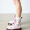 Botas con plataforma de cuero JADON HEART Gingham Botas con plataforma de cuero JADON HEART Gingham