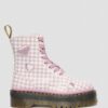 Botas con plataforma de cuero JADON HEART Gingham Botas con plataforma de cuero JADON HEART Gingham