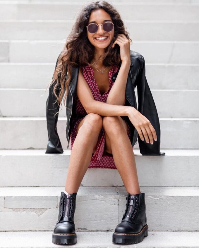 Botas con plataforma de Nappa Leather molida SINCLAIR Botas con plataforma de Nappa Leather molida SINCLAIR