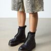 Botas con plataforma de Nappa Leather molida SINCLAIR Botas con plataforma de Nappa Leather molida SINCLAIR