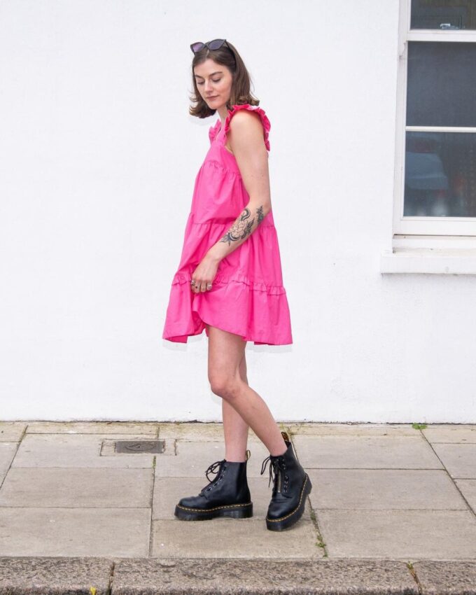 Botas con plataforma de Nappa Leather molida SINCLAIR Botas con plataforma de Nappa Leather molida SINCLAIR