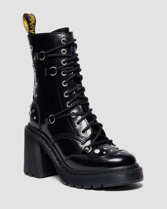 Botas con tacón acampanado y tachuelas CHESNEY en piel Buttero Botas con tacón acampanado y tachuelas CHESNEY en piel Buttero