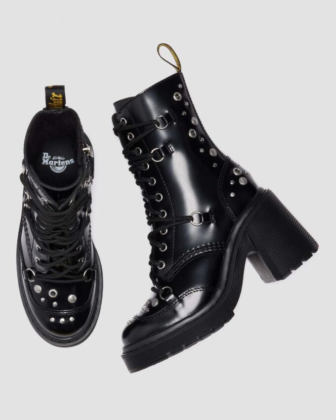 Botas con tacón acampanado y tachuelas CHESNEY en piel Buttero Botas con tacón acampanado y tachuelas CHESNEY en piel Buttero