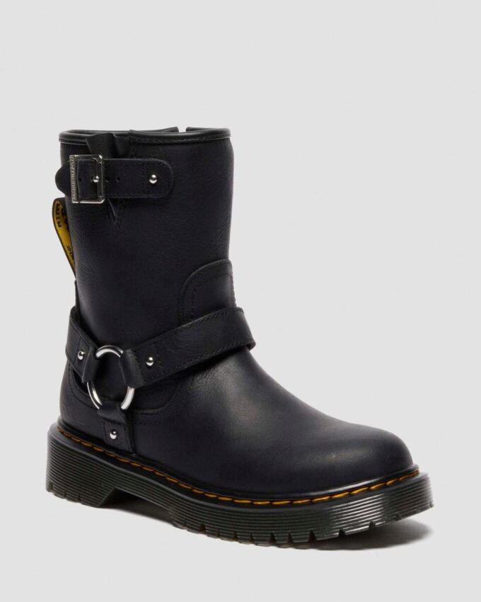 Botas de motociclista de piel para niño Genaya Junior