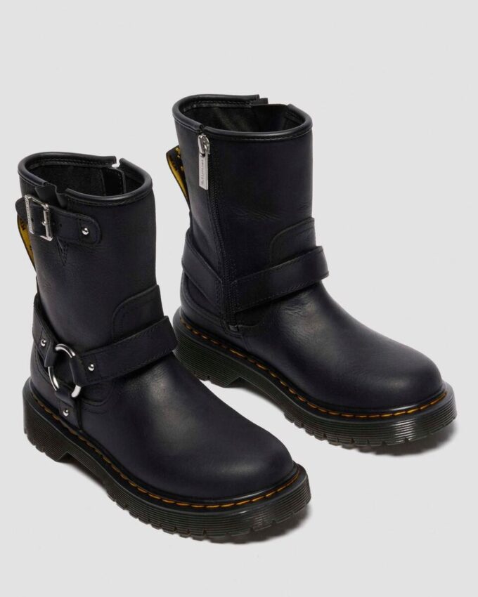 Botas de motociclista de piel para niño Genaya Junior