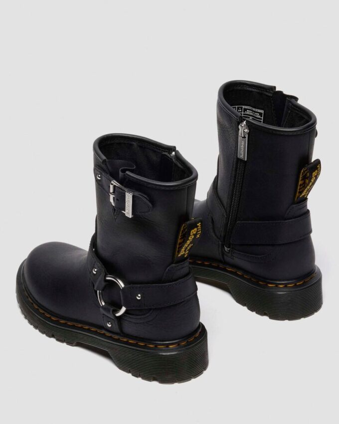 Botas de motociclista de piel para niño Genaya Junior