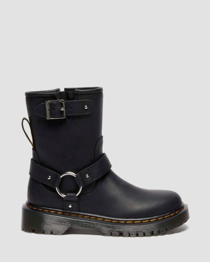 Botas de motociclista de piel para niño Genaya Junior