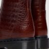 Botas de piel con relieve de cocodrilo REJENA Botas de piel con relieve de cocodrilo REJENA