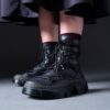 Botas de piel DMXL de 8 ojales Botas de piel DMXL de 8 ojales