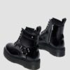 Botas de plataforma de cuero 1460 Quad Harness Botas de plataforma de cuero 1460 Quad Harness