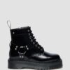 Botas de plataforma de cuero 1460 Quad Harness Botas de plataforma de cuero 1460 Quad Harness