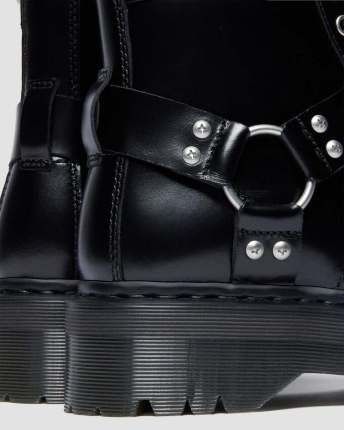Botas de plataforma de cuero 1460 Quad Harness Botas de plataforma de cuero 1460 Quad Harness