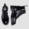 Botas de plataforma de cuero 1460 Quad Harness Botas de plataforma de cuero 1460 Quad Harness