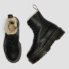 Botas de plataforma de piel con forro de piel sintética Jadon Botas de plataforma de piel con forro de piel sintética Jadon