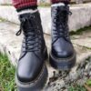 Botas de plataforma de piel con forro de piel sintética Jadon Botas de plataforma de piel con forro de piel sintética Jadon