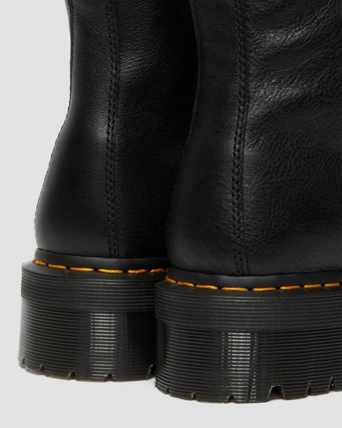 Botas de plataforma de piel con forro de piel sintética Jadon Botas de plataforma de piel con forro de piel sintética Jadon