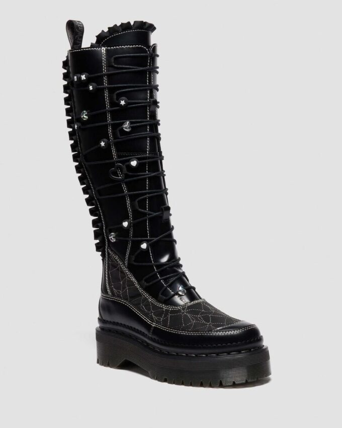 Botas de plataforma de piel XTRM FRILL Botas de plataforma de piel XTRM FRILL