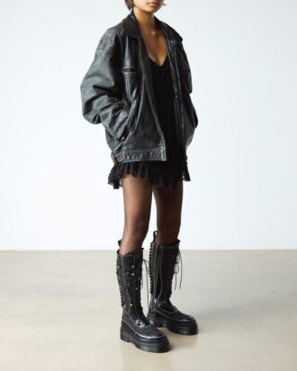Botas de plataforma de piel XTRM FRILL