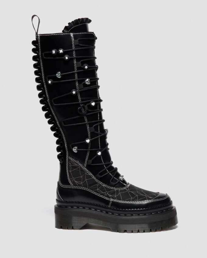 Botas de plataforma de piel XTRM FRILL Botas de plataforma de piel XTRM FRILL