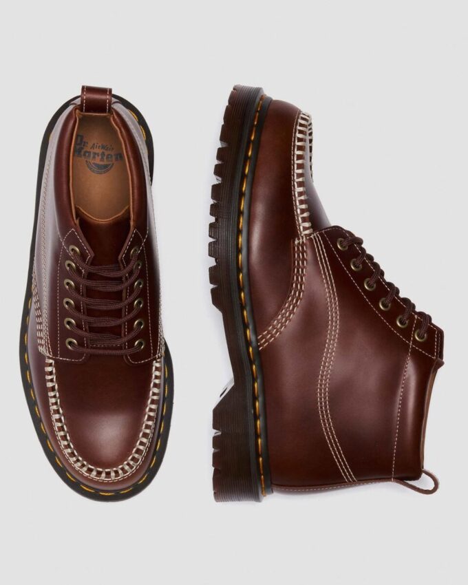 Botas de tobillo de piel con puntera mocasín LOWELL CHUKKA Botas de tobillo de piel con puntera mocasín LOWELL CHUKKA