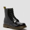 Botas juveniles 1460 de Patent Leather con cordones