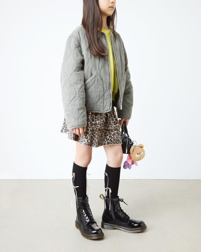 Botas juveniles 1460 de Patent Leather con cordones
