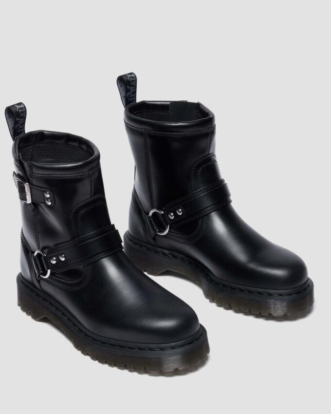 Botas moteras Anistone Harness de piel Orleans
