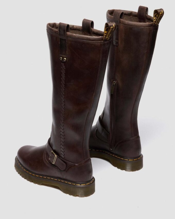 Botas moteras Anistone Knee High Crazy Horse Leather Crazy Horse Botas moteras Anistone Knee High Crazy Horse Leather Crazy Horse