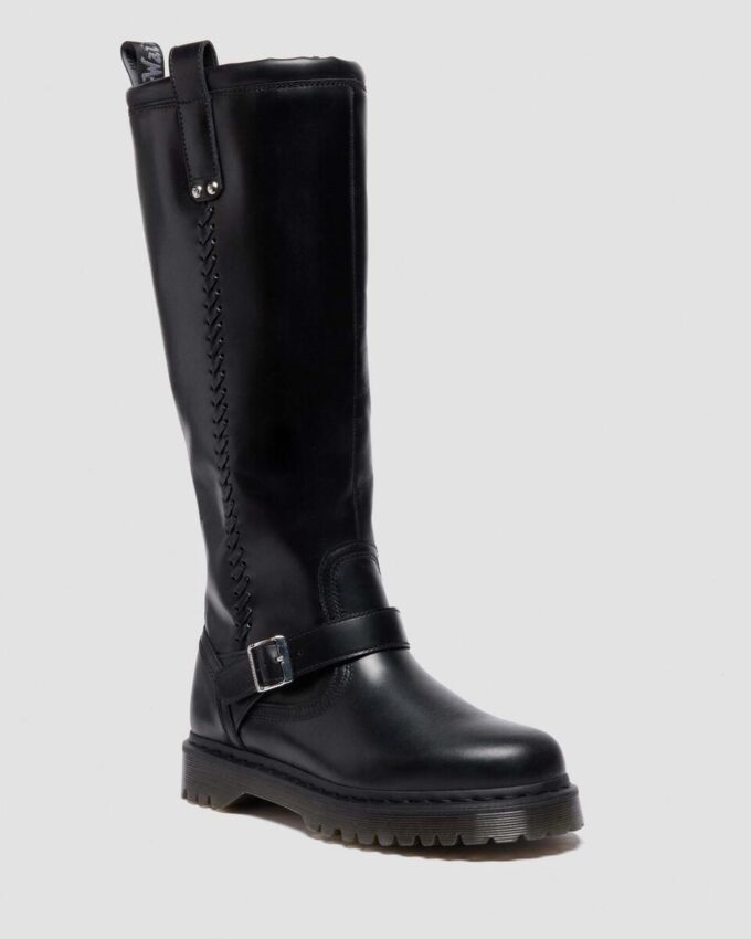 Botas moteras de cuero Anistone Knee High Orleans