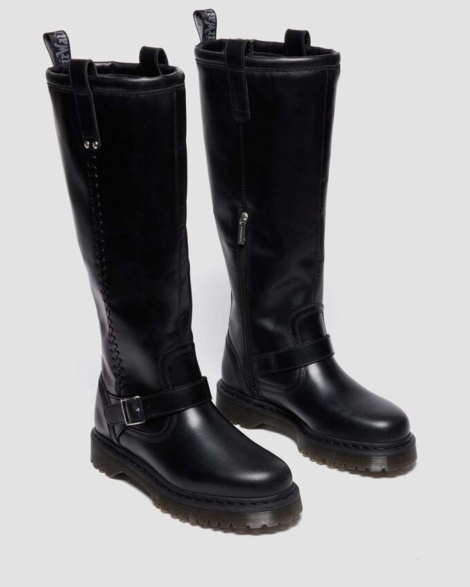 Botas moteras de cuero Anistone Knee High Orleans