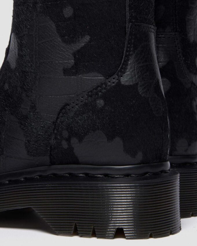 Botas REJENA de piel con relieve de cocodrilo Botas REJENA de piel con relieve de cocodrilo