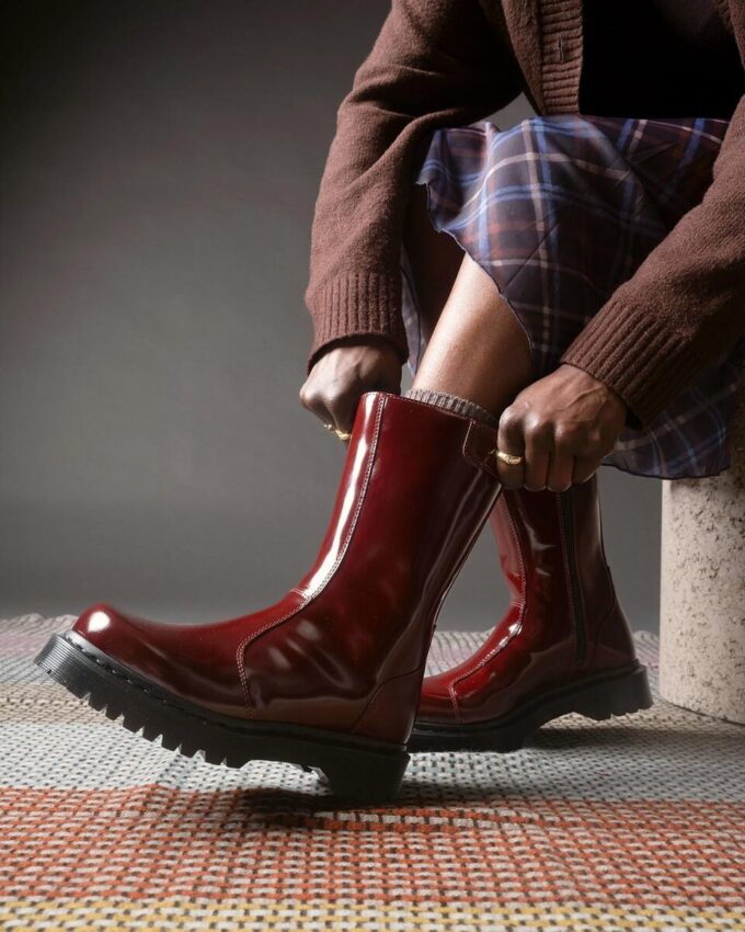 Botas Rejena de piel lacada Botas Rejena de piel lacada