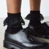 Calcetines de algodón orgánico con volantes